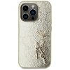 Etui Karl Lagerfeld Wrinkled Metal       Signature do iPhone 15 Pro złoty